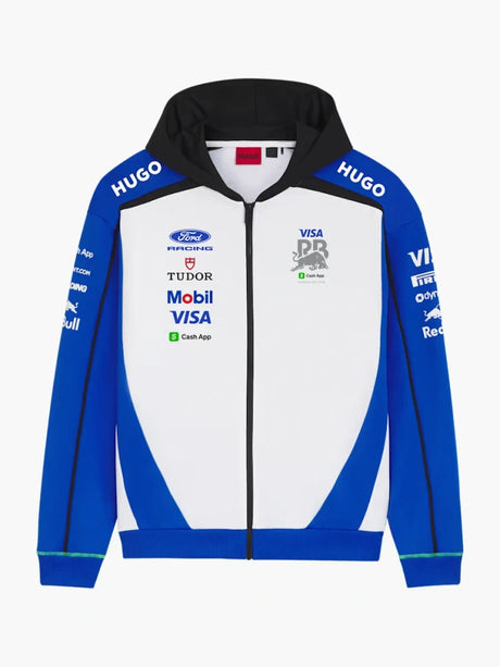 Visa Cash App Racing Bulls Team Zip-Hoodie mit Sponsorenlogos – Team Edition