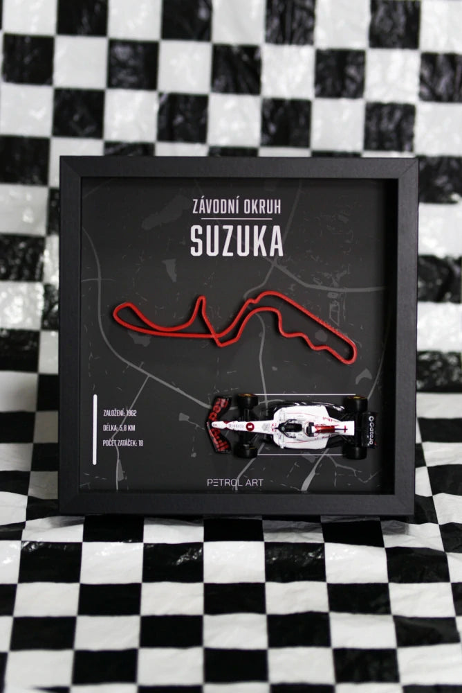 Petrol Art 3D-Bild – Max Verstappen, Suzuka
