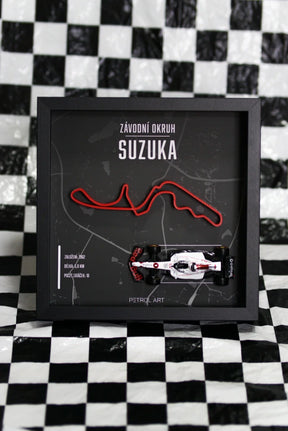 Petrol Art 3D-Bild – Max Verstappen, Suzuka