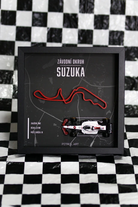 Petrol Art 3D-Bild – Max Verstappen, Suzuka