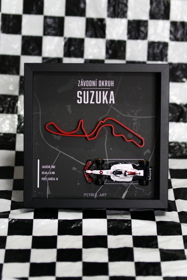 Petrol Art 3D-Bild – Max Verstappen, Suzuka