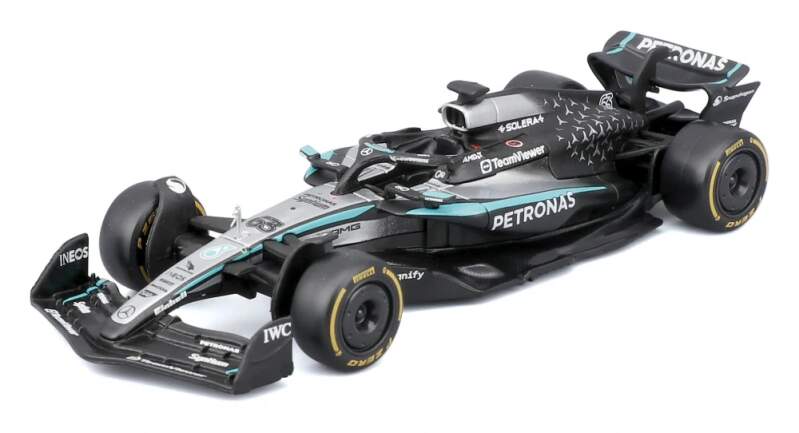 Modell Mercedes AMG Petronas F1 W16 BBurago #63 George Russell 2025