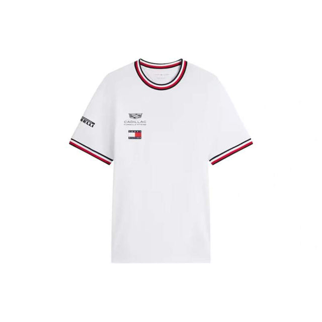 Weißes Cadillac F1 x Tommy Hilfiger T-Shirt - Team Edition
