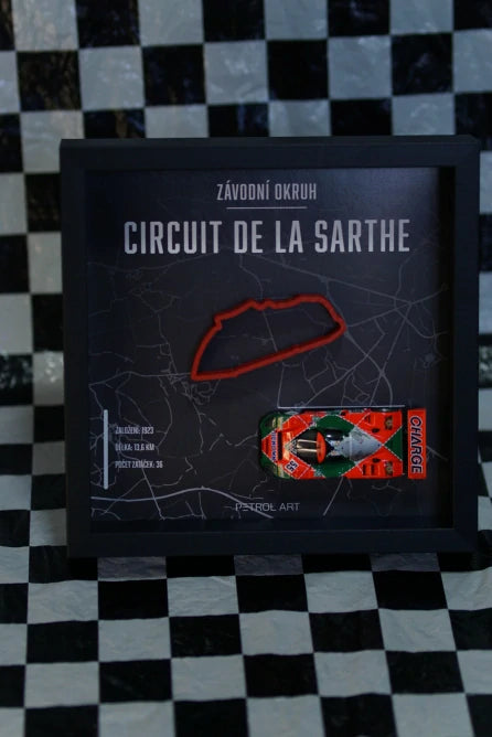 PETROL ART 3D-Rahmen Le Mans mit Mazda 787B Johnny Herbert Modell im Maßstab 1:43