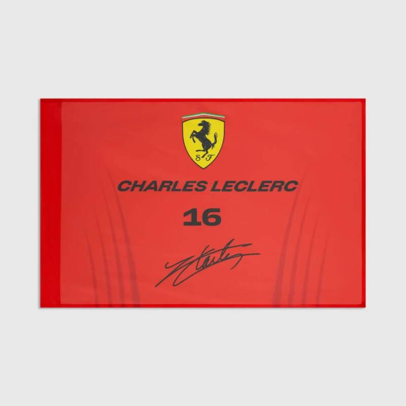 Scuderia Ferrari F1 Fahne - Charles Leclerc #16