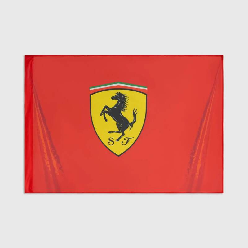 Scuderia Ferrari F1 Fahne mit Logo rot