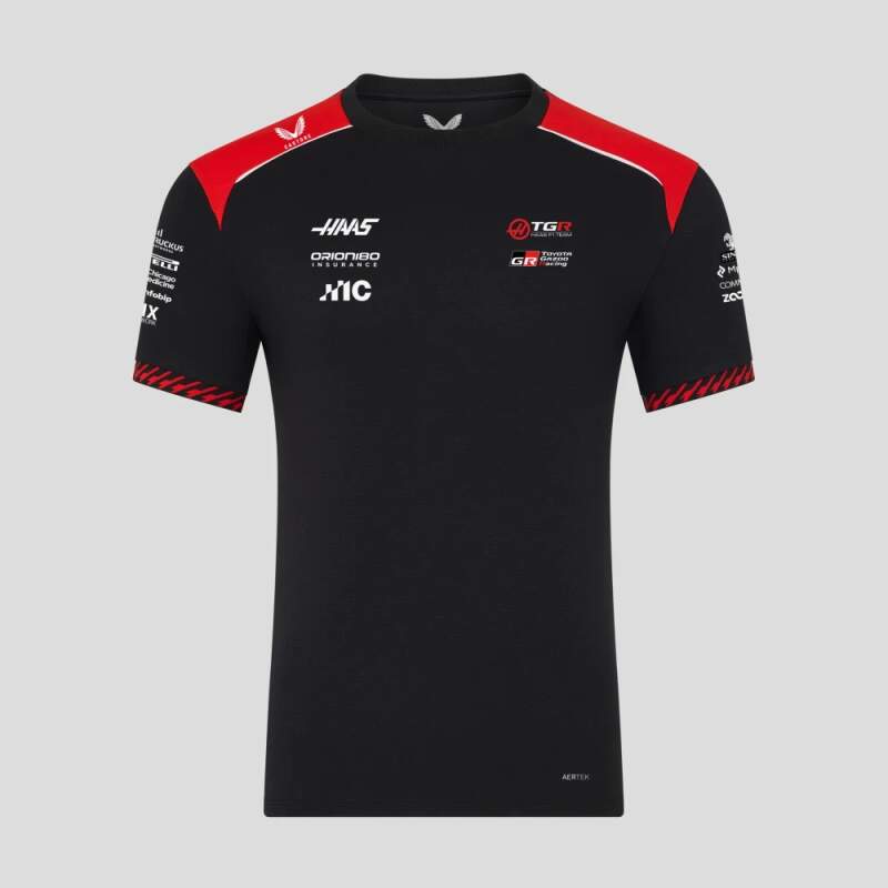 Haas F1 Team T-shirt with sponsor logos - team edition