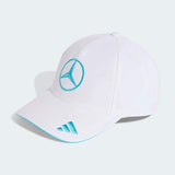 George Russell Mercedes AMG Petronas F1 x Adidas white cap - team edition