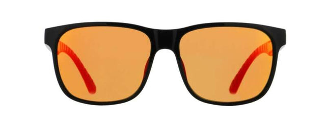 Red Bull Spect Sonnenbrille EARLE schwarz mit orangefarbenen Gläsern
