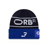 Oracle Red Bull Racing Max Verstappen #3 Beanie – Marineblau/Blau