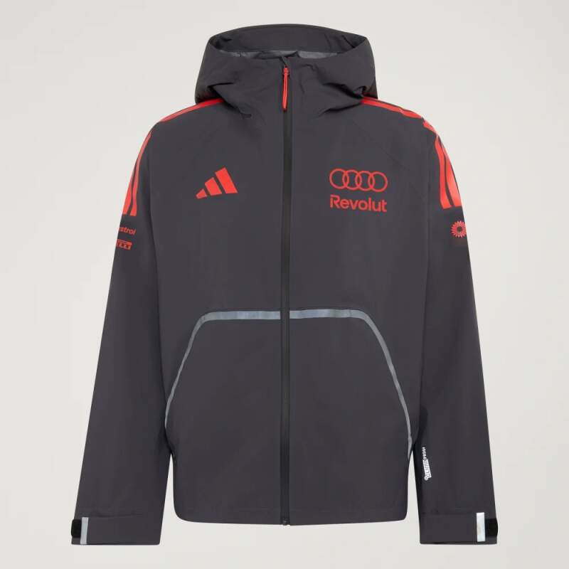 Audi Revolut F1 x Adidas leichte Jacke grau mit Sponsorenlogos - Team Edition