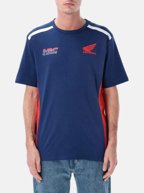 HRC Honda Fan-T-Shirt blau mit Logo