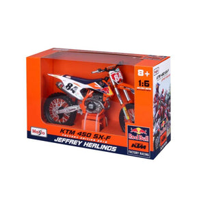 Model motocyklu Red Bull KTM 450 SX-F Jeffrey Herlings nr.84