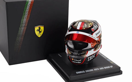 LookSmart Charles Leclerc Helmmodell im Maßstab 1:5 – SF Abu Dhabi 2025