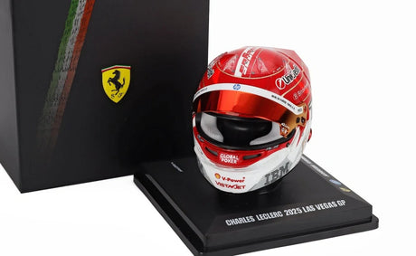 LookSmart Charles Leclerc Helmmodell im Maßstab 1:5 – SF Las Vegas 2025