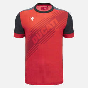 Ducati x Macron Sport-T-Shirt mit Logo – Rot