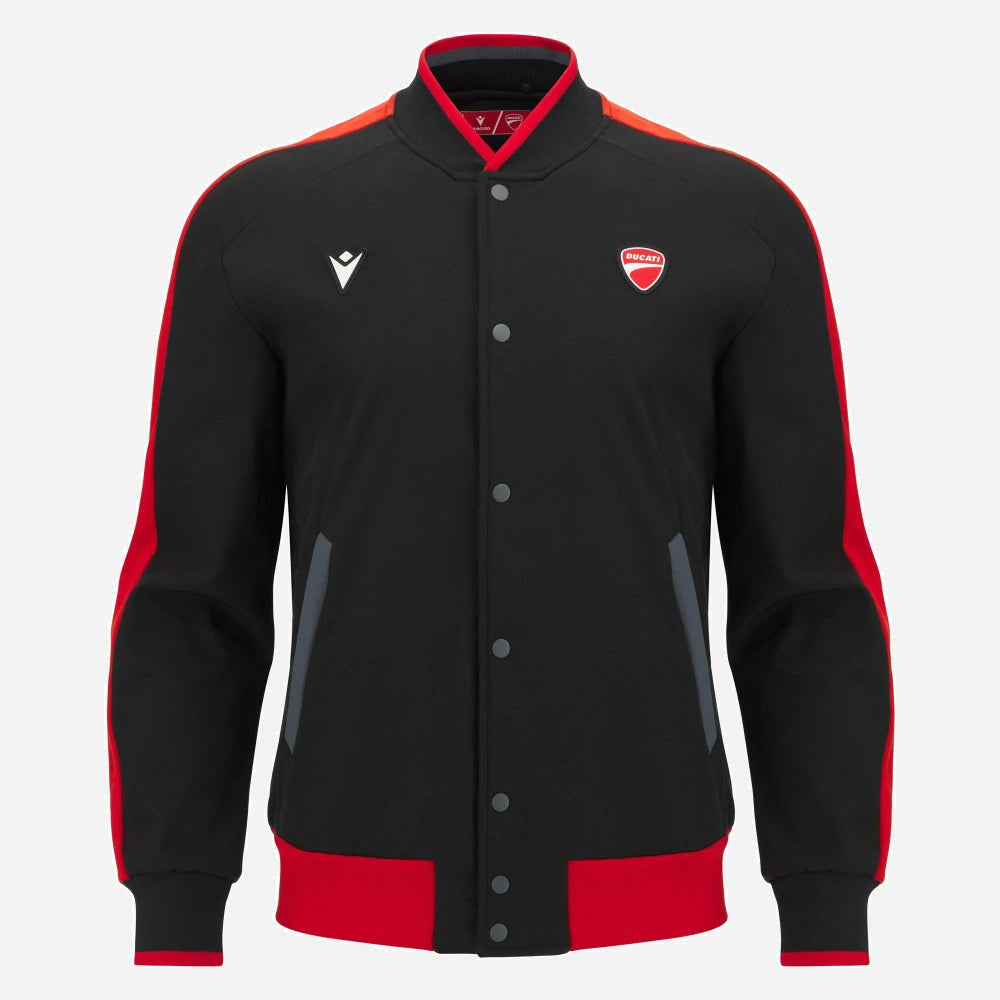 Ducati x Macron Softshelljacke mit Logo – Schwarz