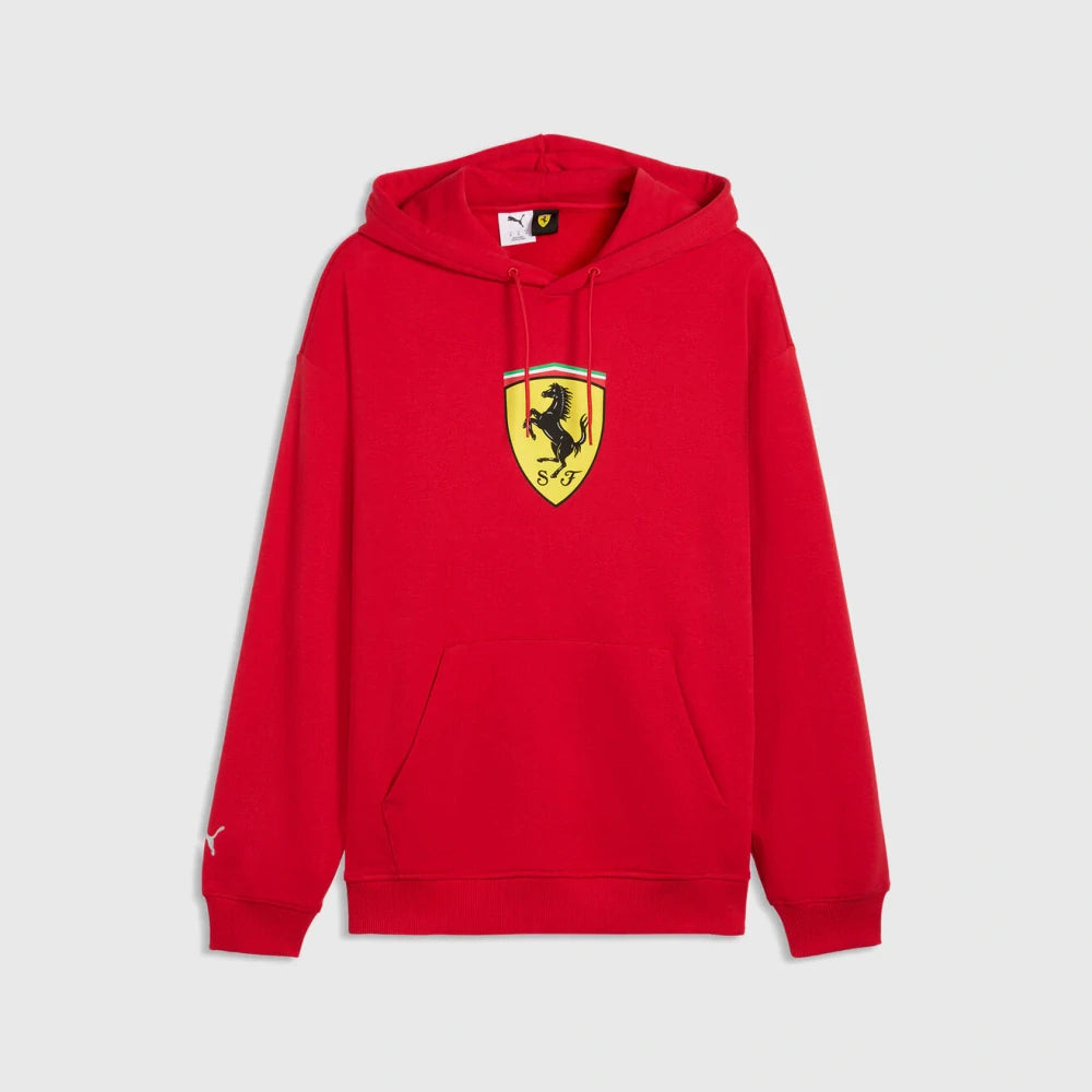 Scuderia Ferrari F1 x Puma Hoodie with Large Shield – Red