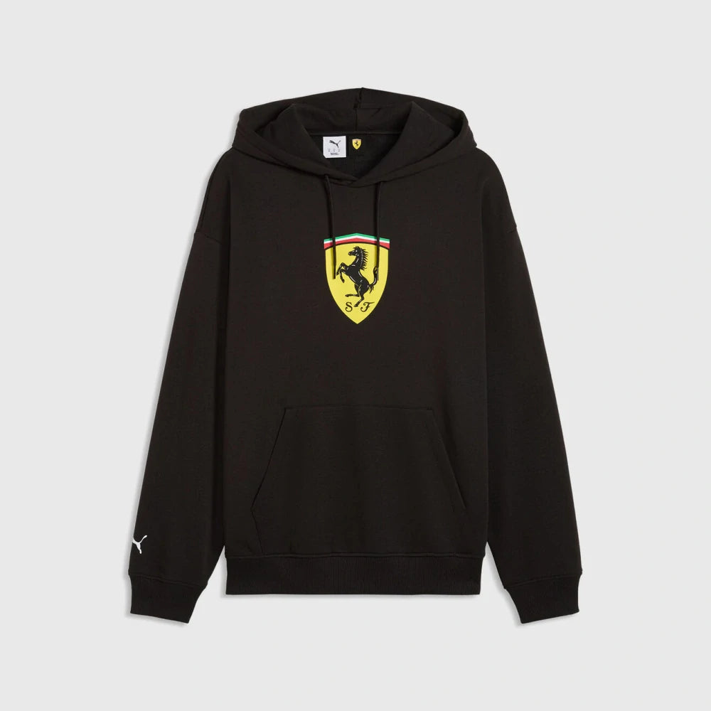 Scuderia Ferrari F1 x Puma Hoodie with Large Shield – Black