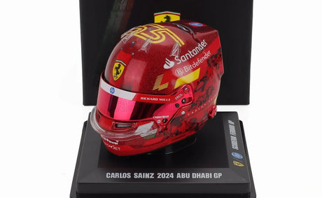 LookSmart Carlos Sainz Helmmodell im Maßstab 1:5 – SF Abu Dhabi 2024