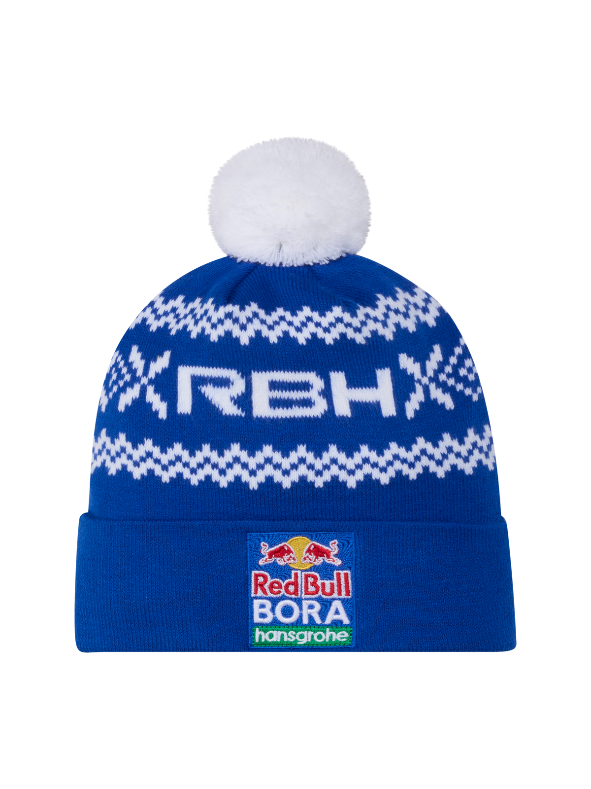 Red Bull Bora Hansgrohe Bommelmütze mit Logo – Christmas Edition