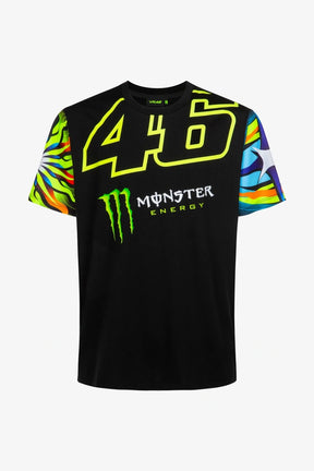 VR46 Valentino Rossi Monster Energy Dual T-Shirt – Schwarz