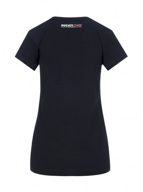 Ducati Corse Damen-T-Shirt mit Logo schwarz