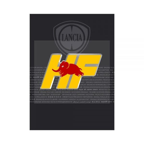 Lancia HF Aufkleber 3D LOGO