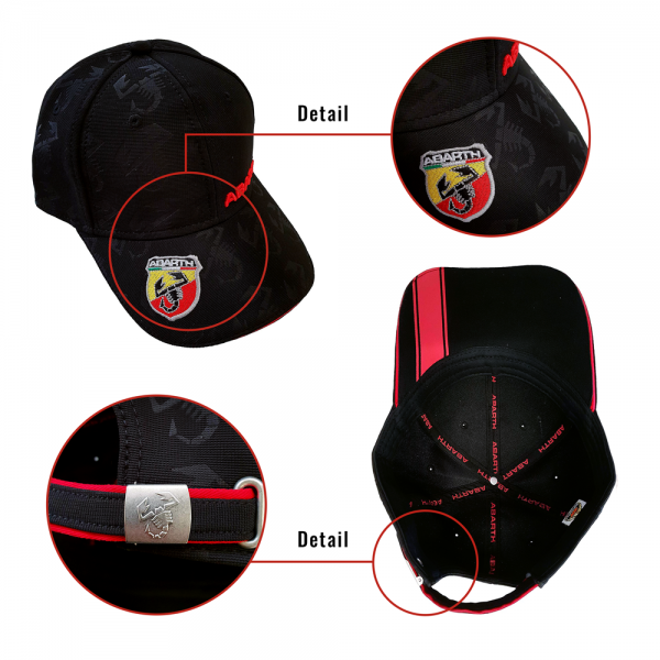 Abarth Cap schwarz
