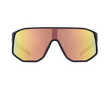Red Bull Spect DASH sunglasses matte grey with green-gold lens