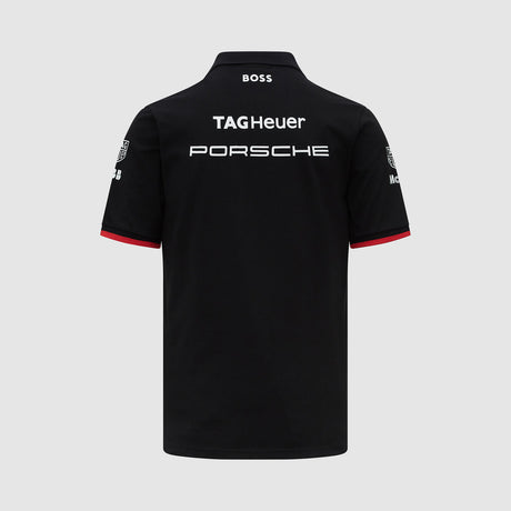 Porsche Motorsport Team-Poloshirt Formel E schwarz