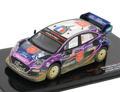 Modell Ford Puma Rally1, Nr. 7, Rallye-WM, Rally Acropolis, Dirty Version, P.-L. Loubet/V. Landais, 2022