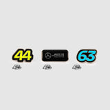 Mercedes AMG F1 team pin badge set
