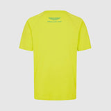 Aston Martin F1 Team LOGO casual T-shirt light yellow