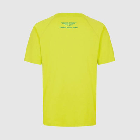 Aston Martin F1 Team Freizeit-T-Shirt LOGO hellgelb