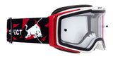 Red Bull Spect Motocrossbrille TORP weiß-rot mit klarem Glas