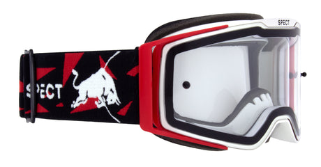 Red Bull Spect TORP motocross goggles white and red with clear lens