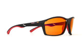 Red Bull Spect Sonnenbrille DRILL schwarz mit orangefarbenen Gläsern