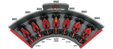 Set of 7 Scuderia Ferrari 1:43 Bburago models – Leclerc / Sainz