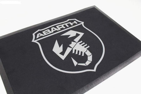 Abarth Original-Fußmatte schwarz mit Logo