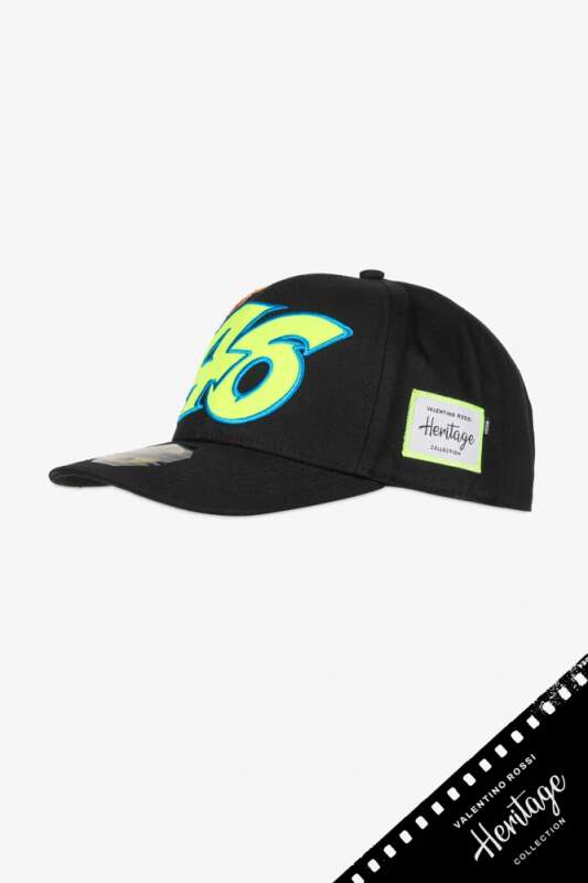 Cap VR46 Valentino Rossi - Heritage schwarz