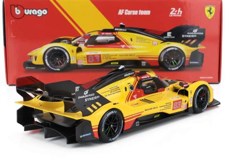 Modell Bburago Ferrari 499P Nr. 83 Le Mans 2024 im Maßstab 1:18, AF Corse