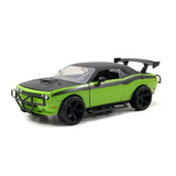 Fast & Furious Dodge Challenger SRT8 off-road 1:24 model green and black