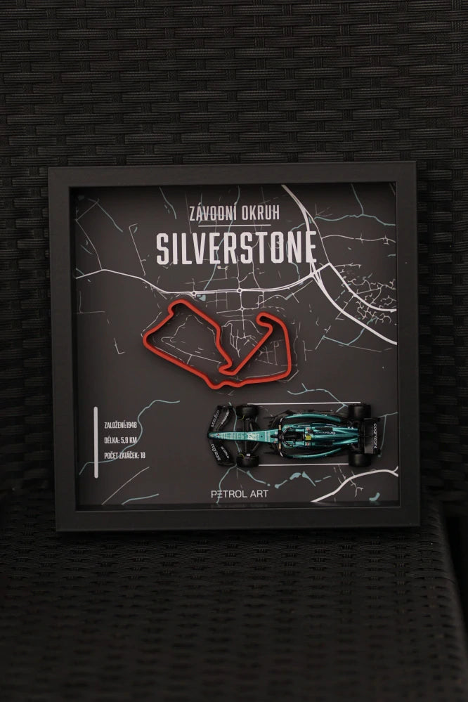 Petrol Art 3D-Bild – Fernando Alonso, Silverstone