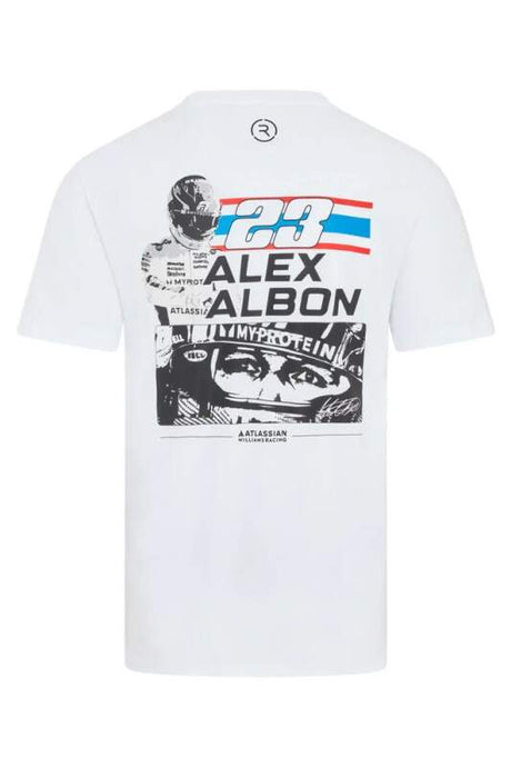Alex Albon Fan-T-Shirt - Williams Racing F1 weiß - XXL