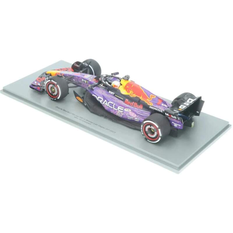 Modell Spark Oracle Red Bull Racing RB19 Max Verstappen im Maßstab 1:12 Las Vegas GP 2023