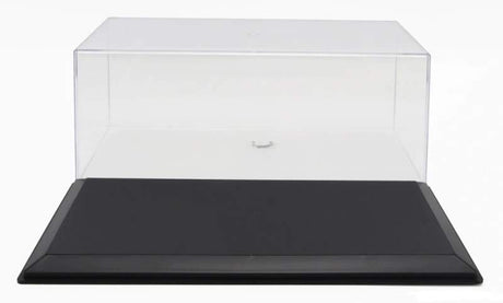 Clear plastic display case with base for 1:18 scale car models
