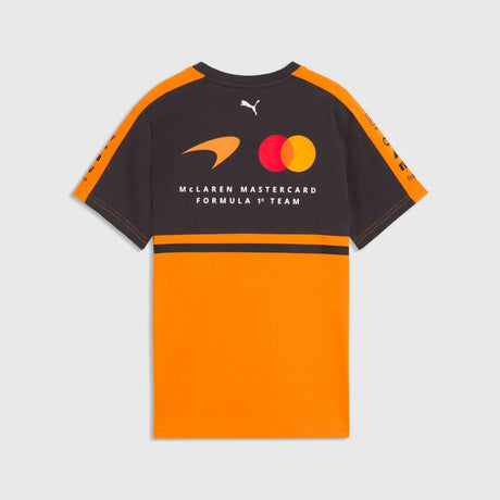 McLaren F1 x Puma Kinder-Team-T-Shirt mit Sponsorenlogos – Team Edition