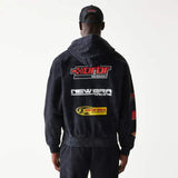 Oracle Red Bull Racing NE LINEAR zip-up sweatshirt, black - oversize