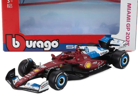 Modell Scuderia Ferrari SF-25 BBurago #16 Charles Leclerc Miami GP 2025